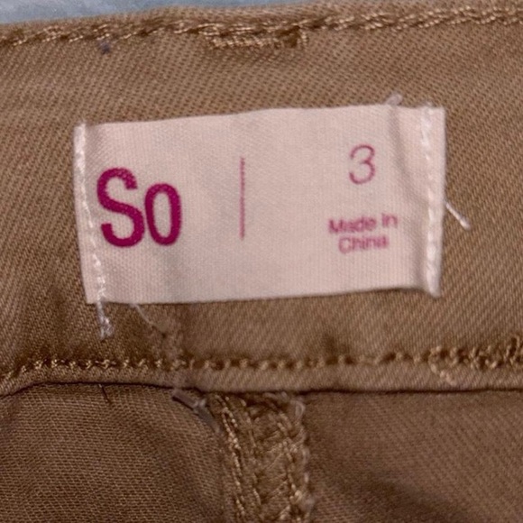 SO Tan Mini Skirt with Belt - Picture 3 of 5